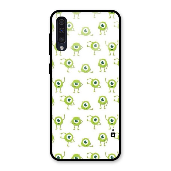 Crazy Green Maniac Glass Back Case for Galaxy A50s