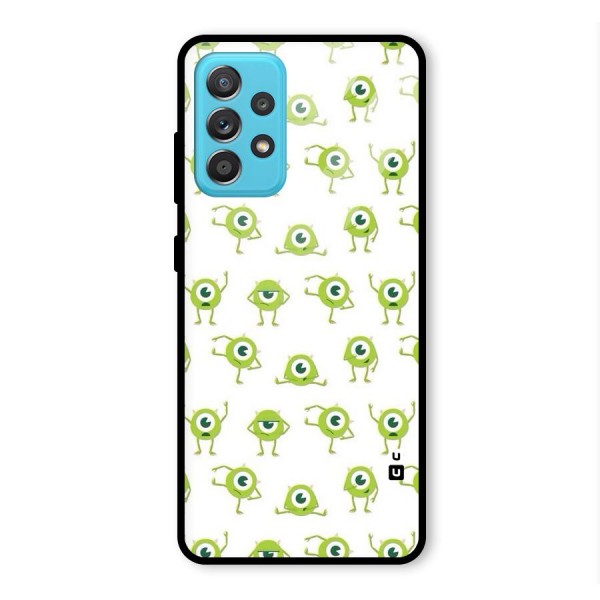 Crazy Green Maniac Glass Back Case for Galaxy A52s 5G