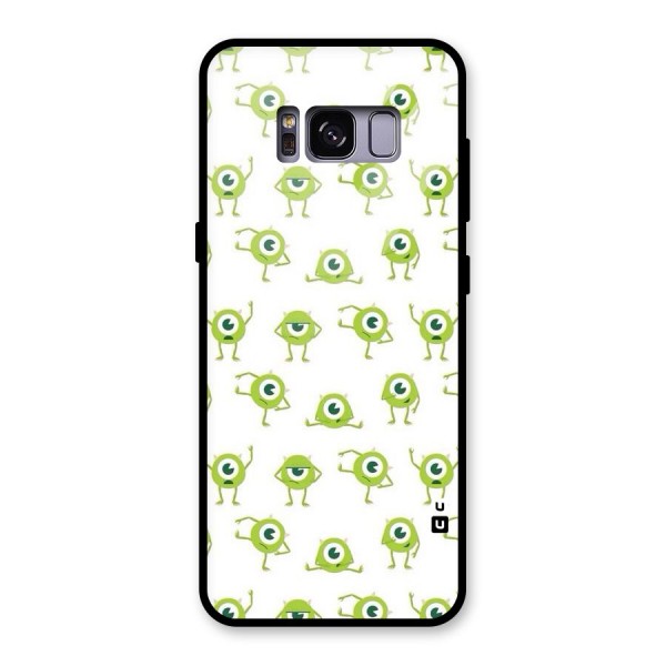 Crazy Green Maniac Glass Back Case for Galaxy S8