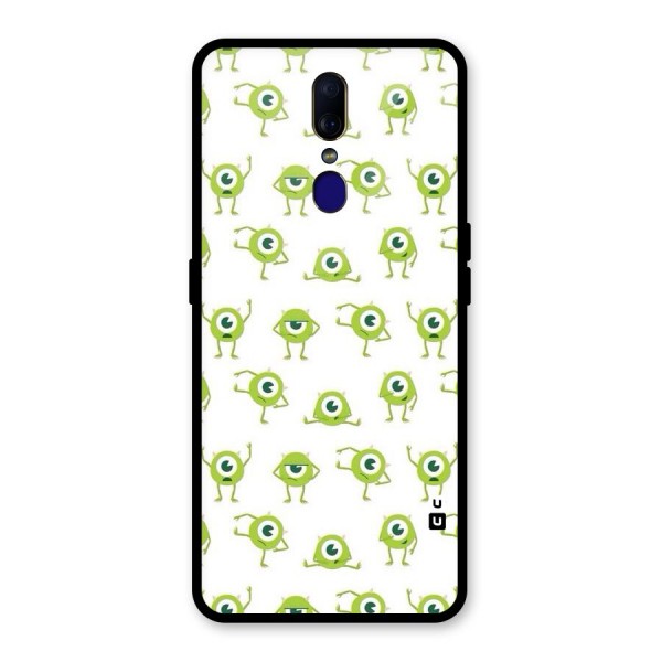 Crazy Green Maniac Glass Back Case for Oppo F11