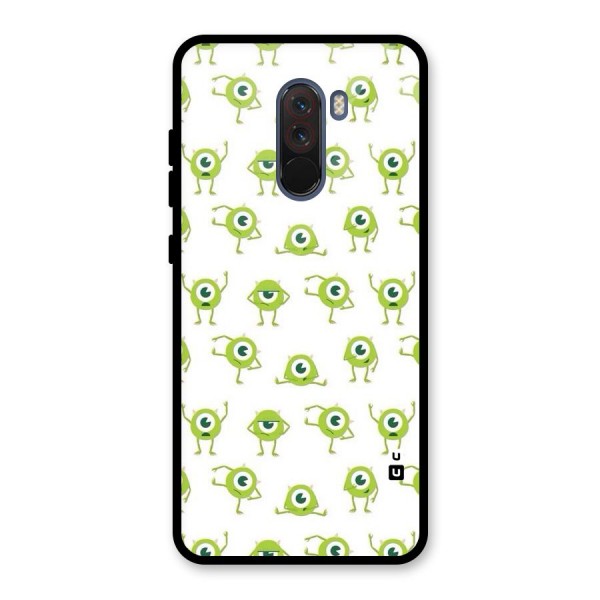 Crazy Green Maniac Glass Back Case for Poco F1