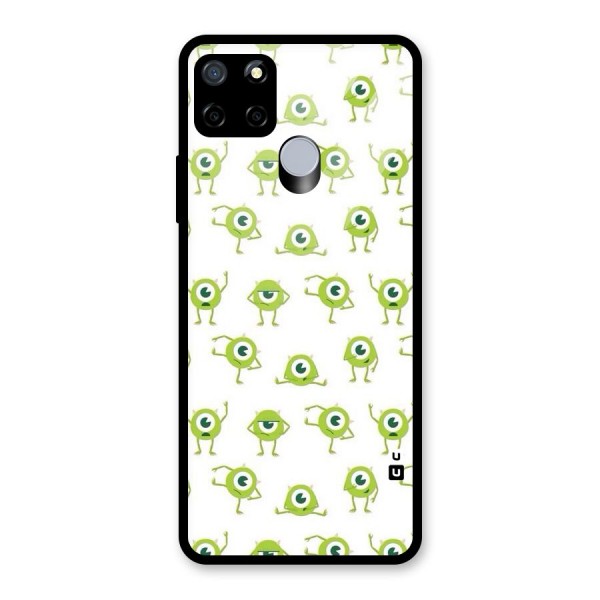 Crazy Green Maniac Glass Back Case for Realme C15