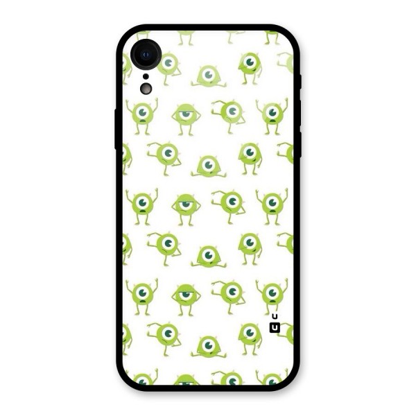 Crazy Green Maniac Glass Back Case for XR