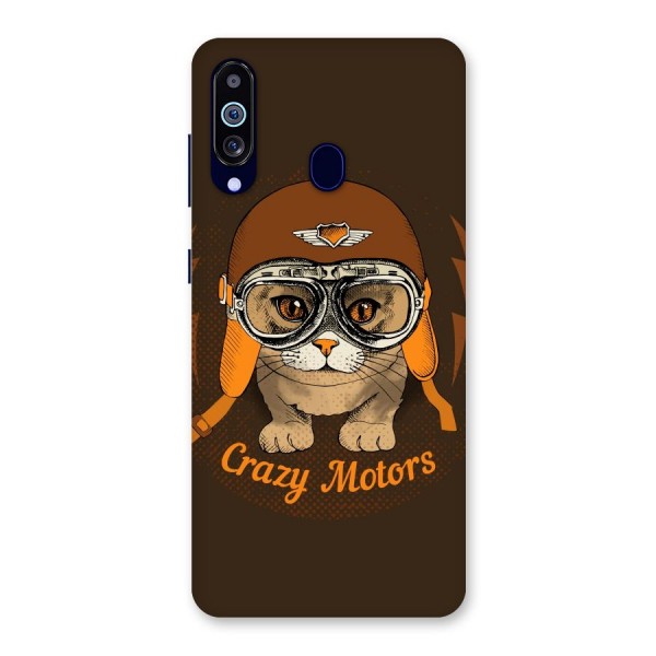 Crazy cat Back Case for Galaxy A60