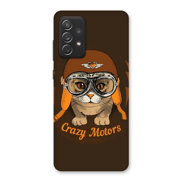 Crazy cat Back Case for Galaxy A72