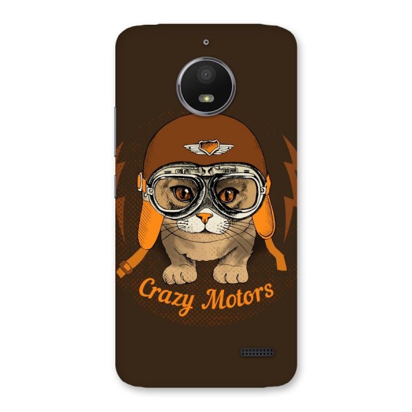 Crazy cat Back Case for Moto E4