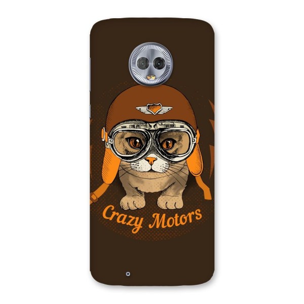 Crazy cat Back Case for Moto G6