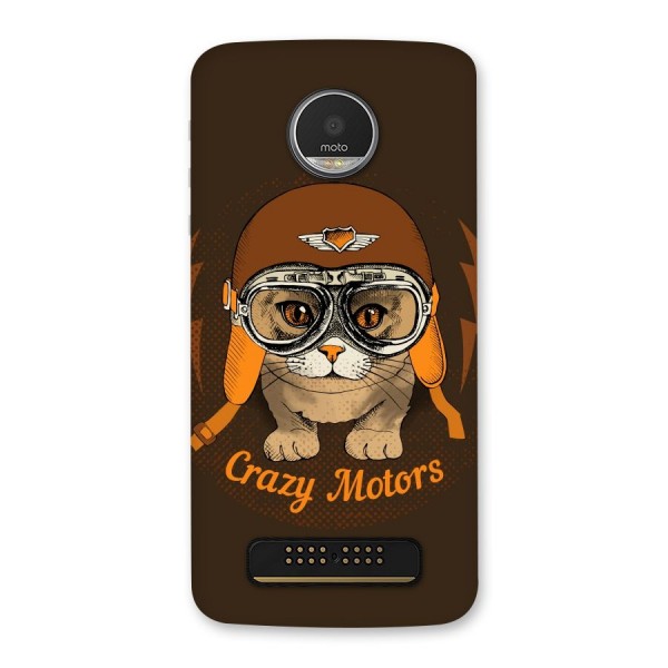 Crazy cat Back Case for Moto Z Play