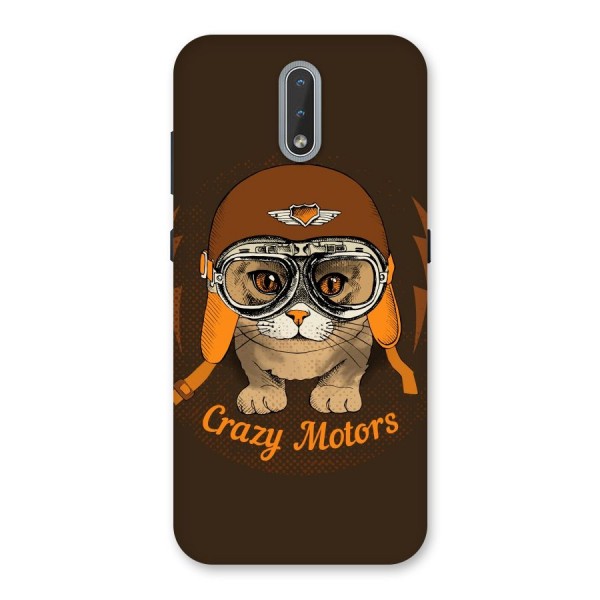 Crazy cat Back Case for Nokia 2.3