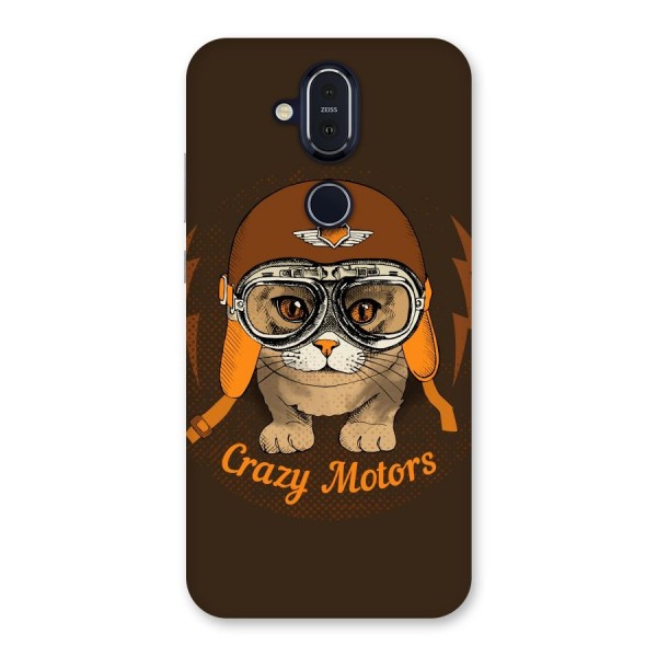 Crazy cat Back Case for Nokia 8.1