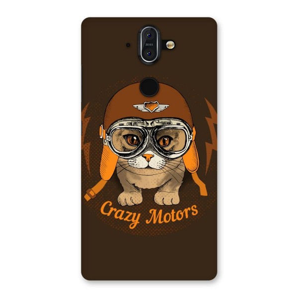 Crazy cat Back Case for Nokia 8 Sirocco