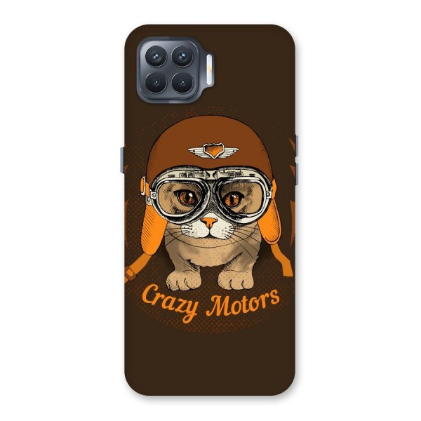 Crazy cat Back Case for Oppo F17 Pro