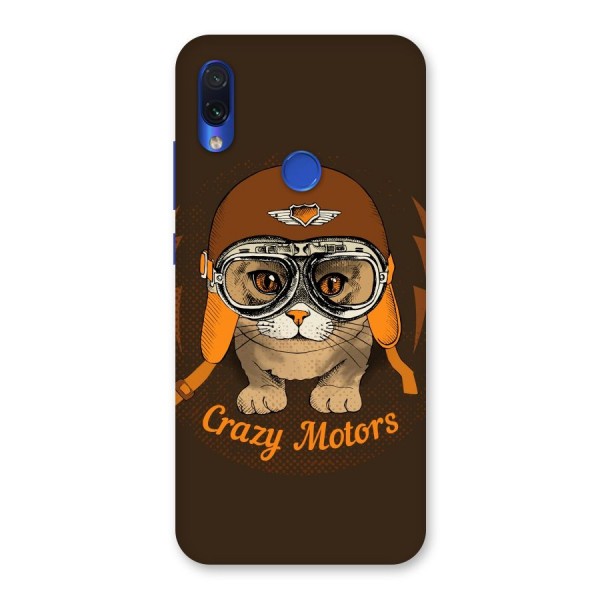 Crazy cat Back Case for Redmi Note 7