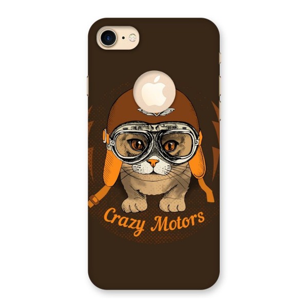 Crazy cat Back Case for iPhone 8 Logo Cut