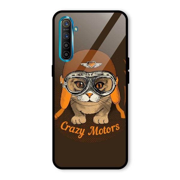 Crazy cat Glass Back Case for Realme XT