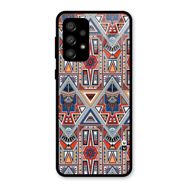 Creative Aztec Art Glass Back Case for Galaxy A32