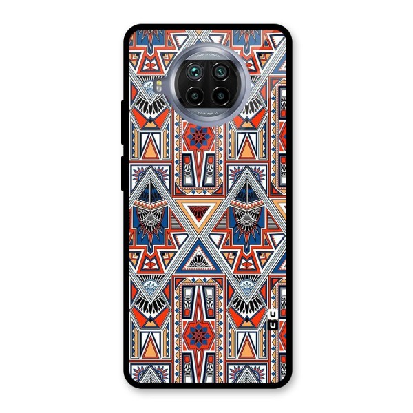 Creative Aztec Art Glass Back Case for Mi 10i