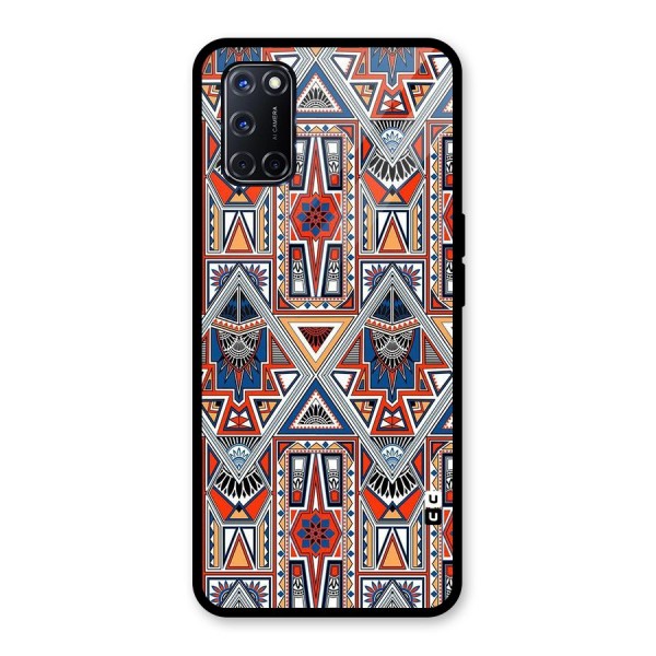 Creative Aztec Art Glass Back Case for Oppo A52