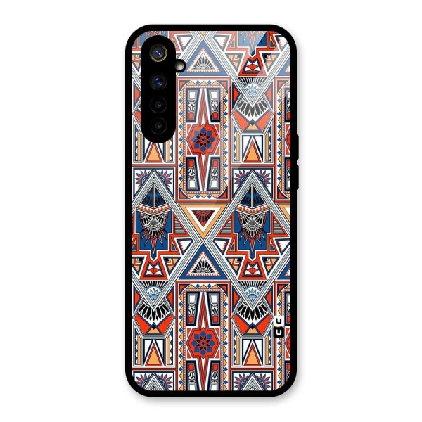 Creative Aztec Art Glass Back Case for Realme 6