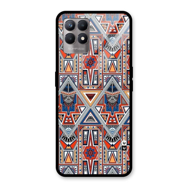 Creative Aztec Art Glass Back Case for Realme 8i