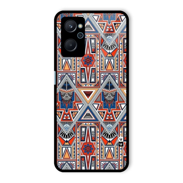 Creative Aztec Art Glass Back Case for Realme 9i