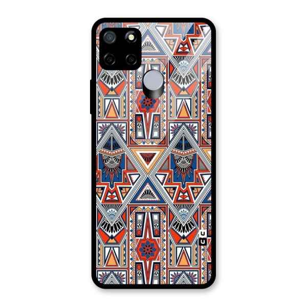 Creative Aztec Art Glass Back Case for Realme C15