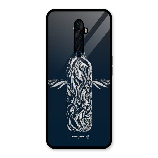 Creative Bottle Glass Back Case for Oppo Reno2 Z