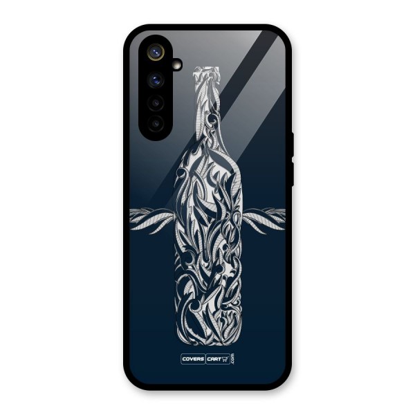 Creative Bottle Glass Back Case for Realme 6