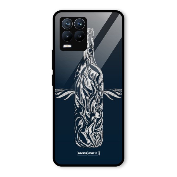 Creative Bottle Glass Back Case for Realme 8