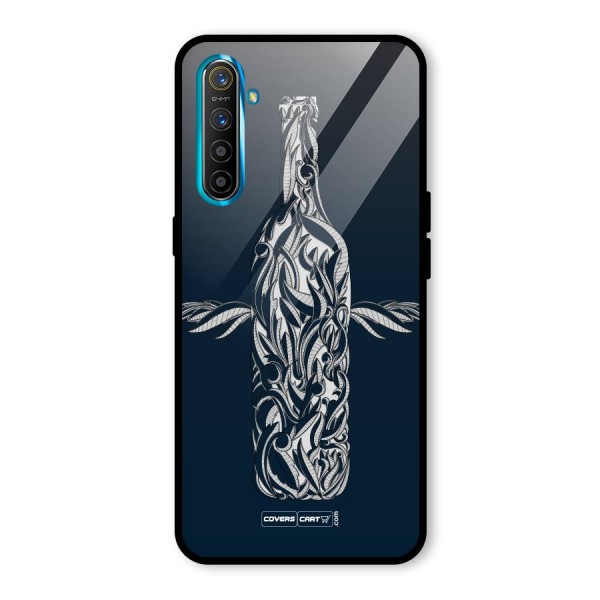 Creative Bottle Glass Back Case for Realme XT