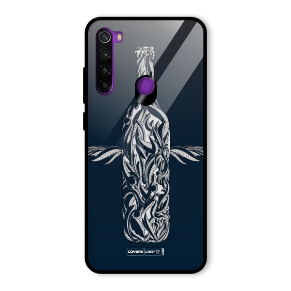 Creative Bottle Glass Back Case for Redmi Note 8