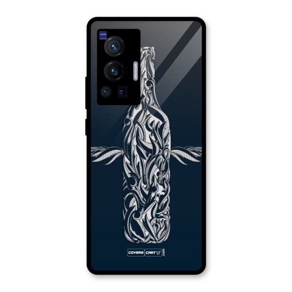 Creative Bottle Glass Back Case for Vivo X70 Pro