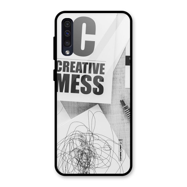 Creative Mess Glass Back Case for Galaxy A50s