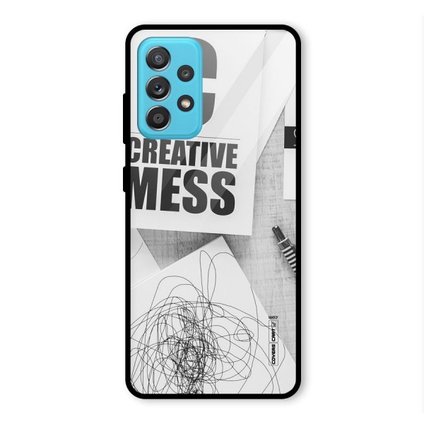 Creative Mess Glass Back Case for Galaxy A52s 5G