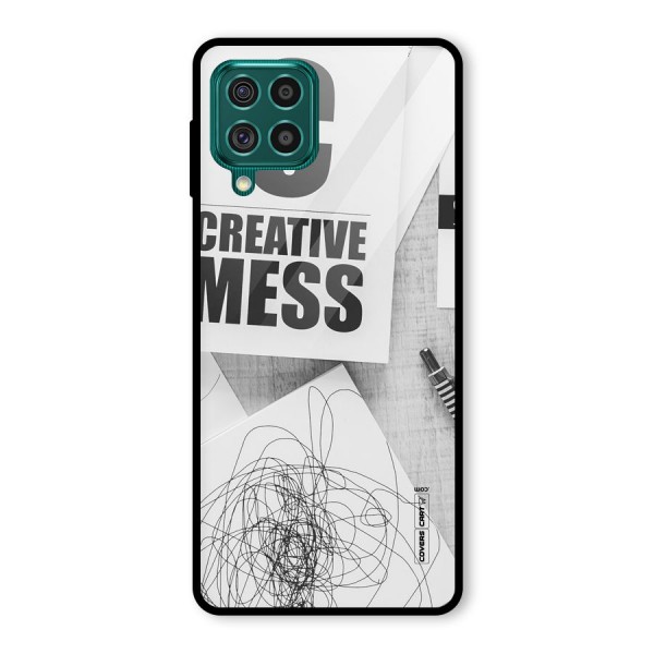 Creative Mess Glass Back Case for Galaxy F62