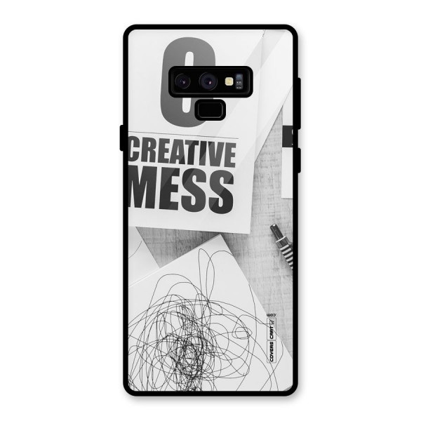 Creative Mess Glass Back Case for Galaxy Note 9