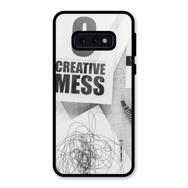 Creative Mess Glass Back Case for Galaxy S10e