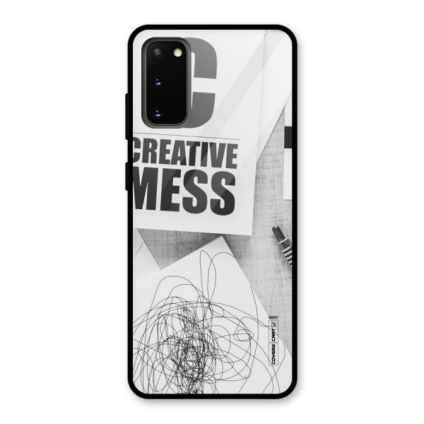 Creative Mess Glass Back Case for Galaxy S20