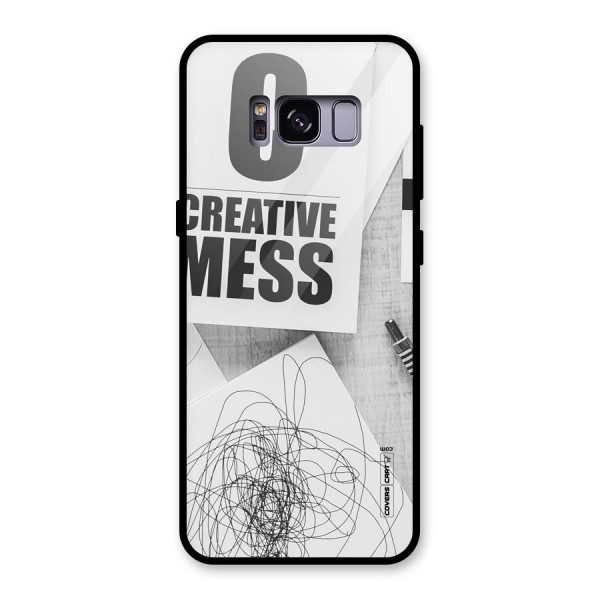 Creative Mess Glass Back Case for Galaxy S8