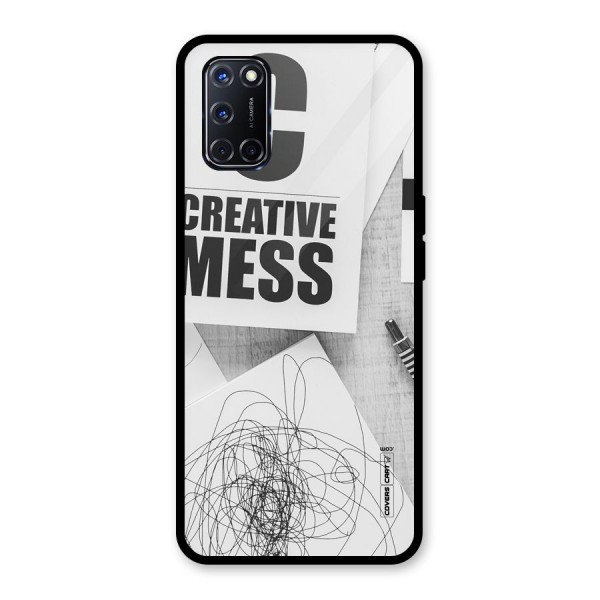 Creative Mess Glass Back Case for Oppo A52