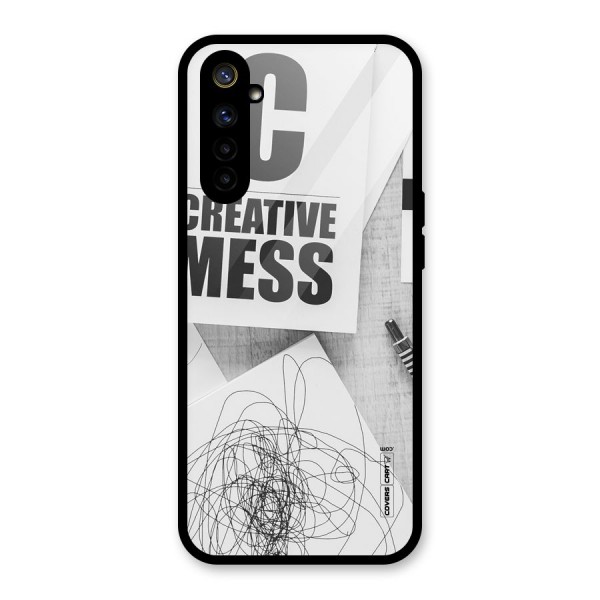 Creative Mess Glass Back Case for Realme 6i