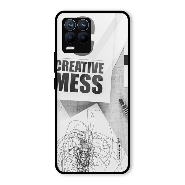 Creative Mess Glass Back Case for Realme 8 Pro