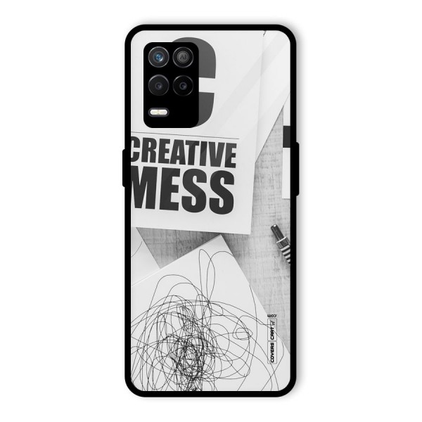 Creative Mess Glass Back Case for Realme 9 5G