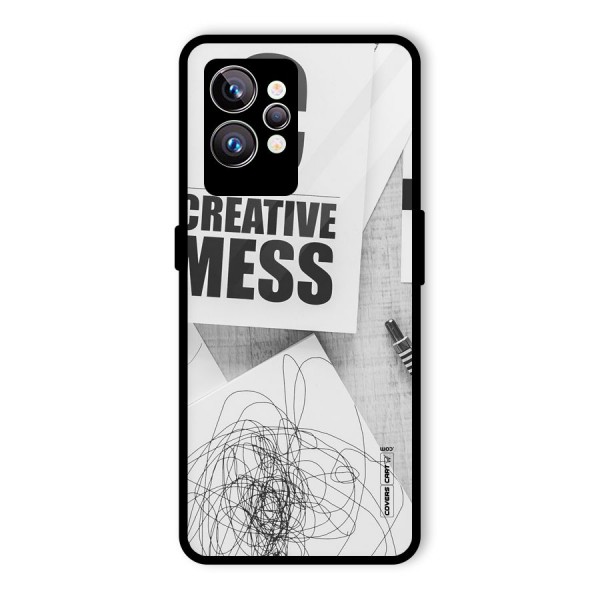 Creative Mess Glass Back Case for Realme GT2 Pro