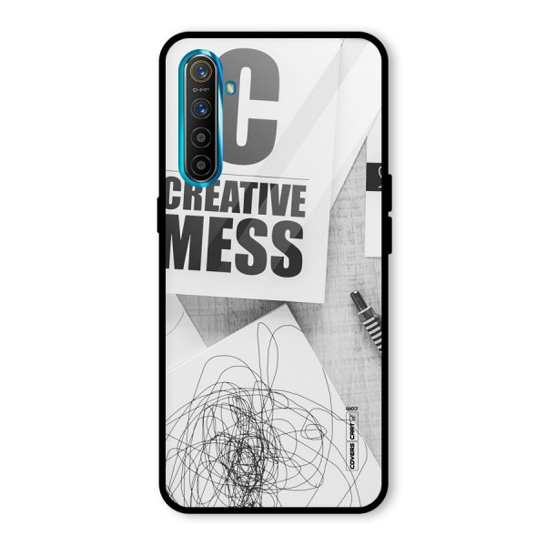 Creative Mess Glass Back Case for Realme XT