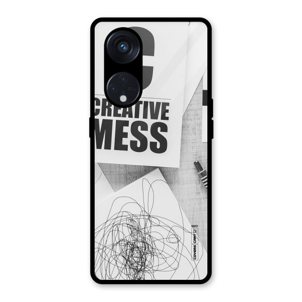 Creative Mess Glass Back Case for Reno8 T 5G