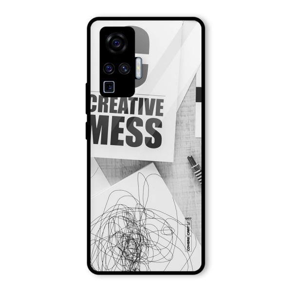 Creative Mess Glass Back Case for Vivo X50 Pro