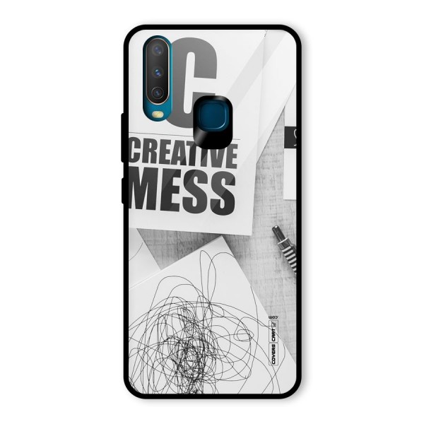 Creative Mess Glass Back Case for Vivo Y12