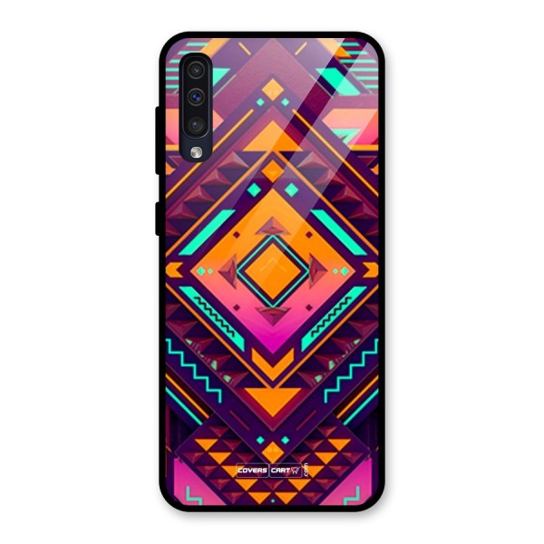 Creative Rhombus Glass Back Case for Galaxy A50s