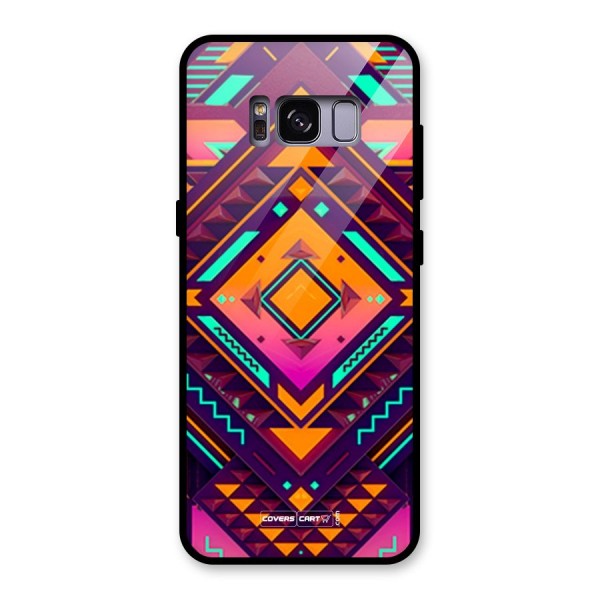 Creative Rhombus Glass Back Case for Galaxy S8